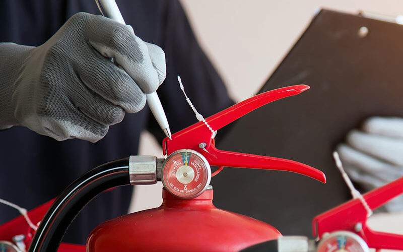 Maintenance d'extincteur